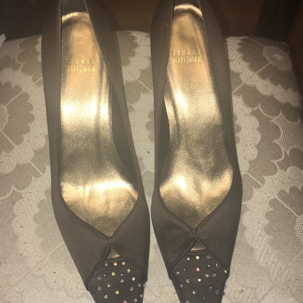 Stuart weitzman brown pump size 10